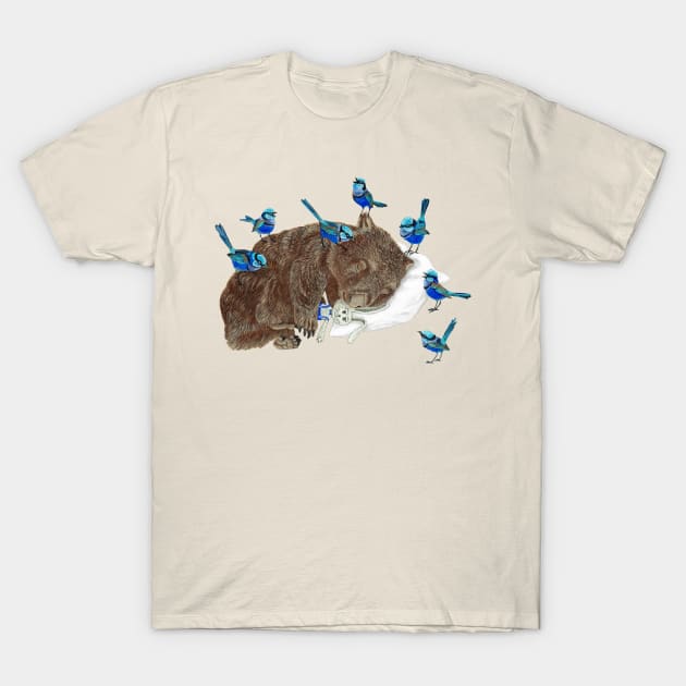 Wombat T-Shirt by ruta13art